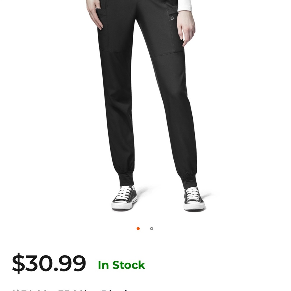 Black wonder wink scrubs